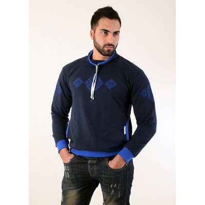 Embroidered t-shirt for men "Elbrus" blue